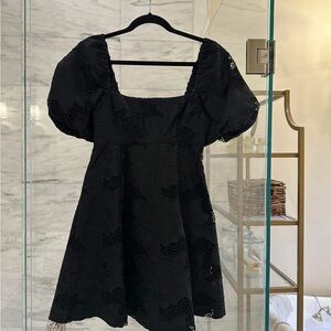 Floral Black Lace Mini Matilda